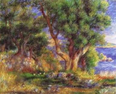 Pierre Renoir Landscape on the Coast near Menton Spain oil painting art